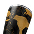Black and Gold Scattered Marble Yeti 20oz Tumbler Skin
