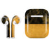 Black and Gold Split Marble Apple AirPods Skin