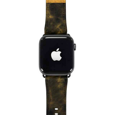Black and Gold Split Marble Apple Watch Band 38-40mm