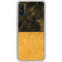 Black and Gold Split Marble Galaxy A10e Clear Case