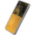 Black and Gold Split Marble Galaxy A20 Clear Case