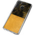 Black and Gold Split Marble Galaxy A21 Clear Case