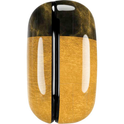 Black and Gold Split Marble Galaxy Buds Live Skin