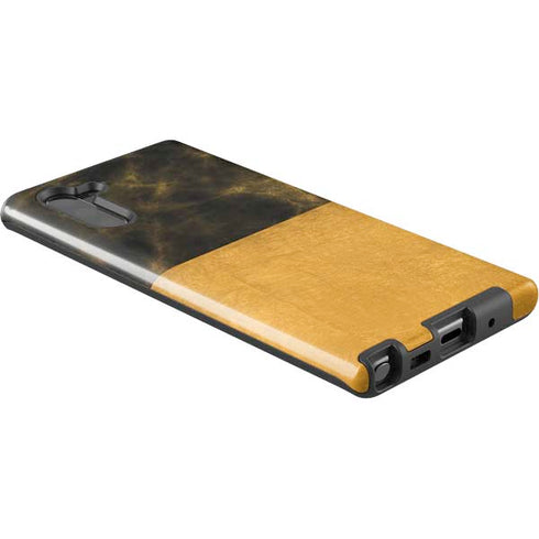 Black and Gold Split Marble Galaxy Note 10 Pro Case