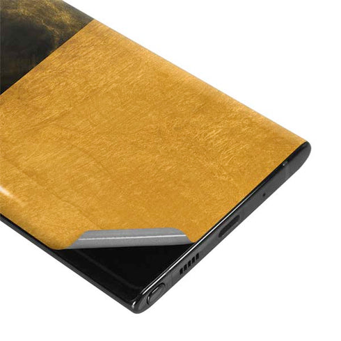 Black and Gold Split Marble Galaxy Note 10 Skin