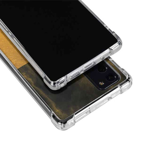 Black and Gold Split Marble Galaxy Note20 5G Clear Case