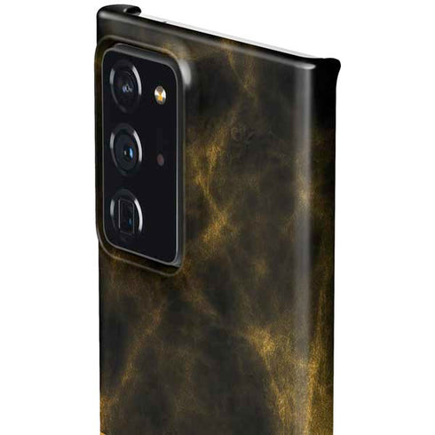 Black and Gold Split Marble Galaxy Note20 Ultra 5G Lite Case