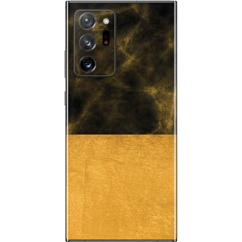 Black and Gold Split Marble Galaxy Note20 Ultra 5G Skin