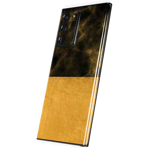 Black and Gold Split Marble Galaxy Note20 Ultra 5G Skin