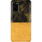 Black and Gold Split Marble Galaxy S20 Lite Case