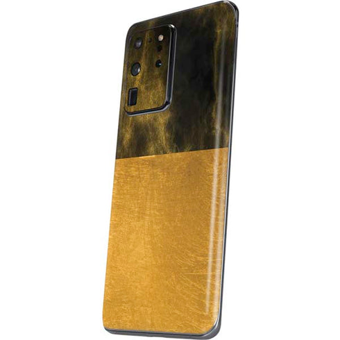 Black and Gold Split Marble Galaxy S20 Ultra 5G Skin