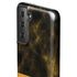 Black and Gold Split Marble Galaxy S21 FE Pro Case