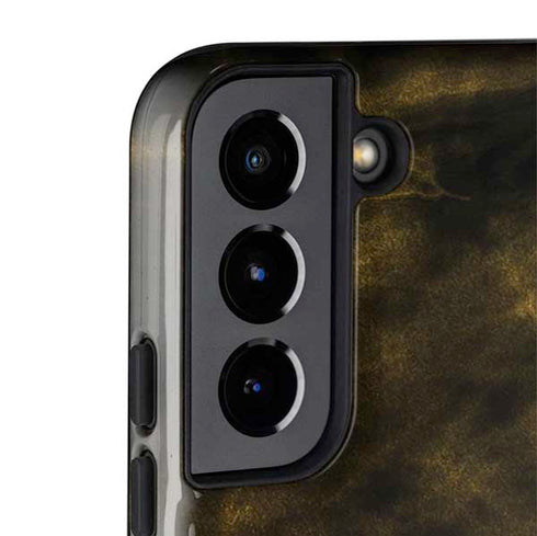 Black and Gold Split Marble Galaxy S22 Plus Pro Case