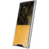 Black and Gold Split Marble Galaxy S22 Ultra Clear Case