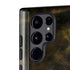 Black and Gold Split Marble Galaxy S22 Ultra Pro Case