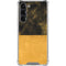 Black and Gold Split Marble Galaxy S23 Plus Clear Case