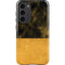 Black and Gold Split Marble Galaxy S23 Plus Pro Case