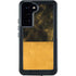 Black and Gold Split Marble Galaxy S23 Plus Waterproof Case