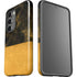 Black and Gold Split Marble Galaxy S23 Pro Case
