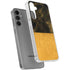 Black and Gold Split Marble Galaxy S24 Plus Clear Case