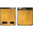 Black and Gold Split Marble Galaxy Z Flip Skin