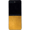 Black and Gold Split Marble Galaxy Z Flip5 5G Skin