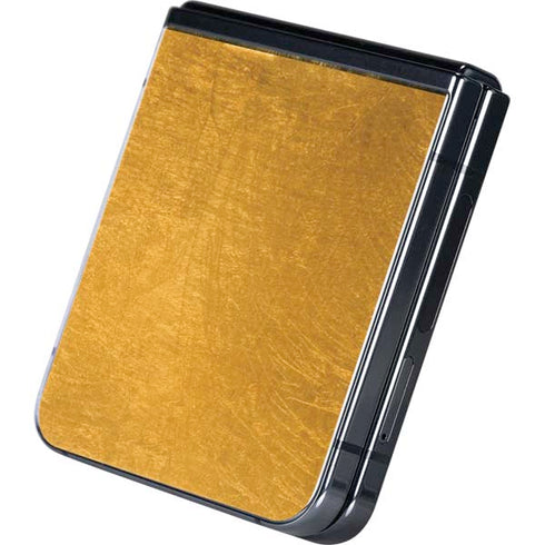 Black and Gold Split Marble Galaxy Z Flip5 5G Skin