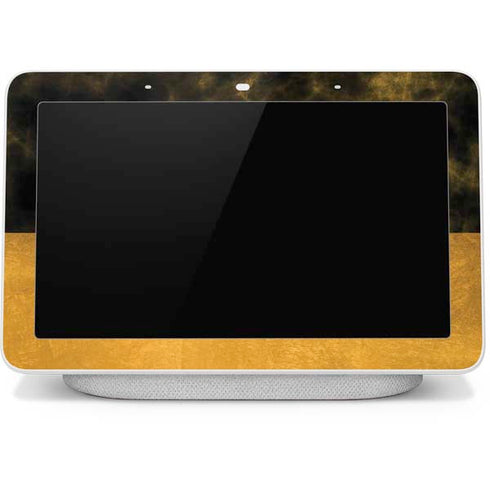 Black and Gold Split Marble Google Home Hub Skin