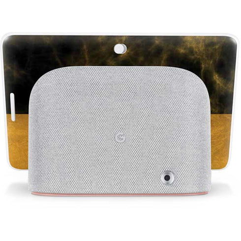 Black and Gold Split Marble Google Home Hub Skin