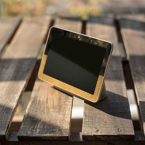 Black and Gold Split Marble Google Home Hub Skin