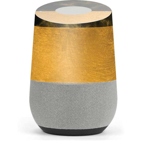 Black and Gold Split Marble Google Home Skin