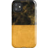 Black and Gold Split Marble iPhone 11 Impact Case