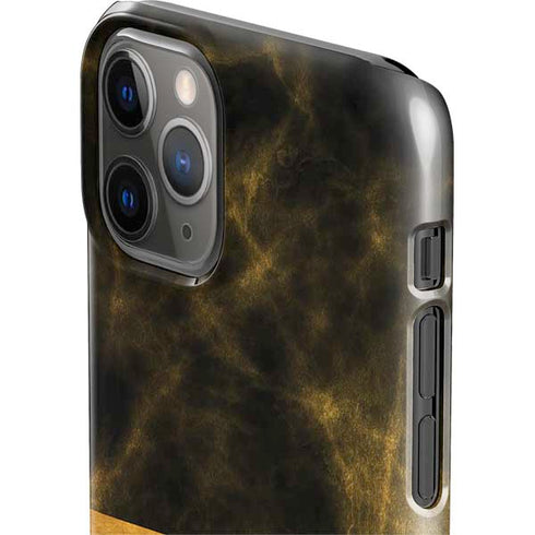 Black and Gold Split Marble iPhone 11 Pro Lite Case