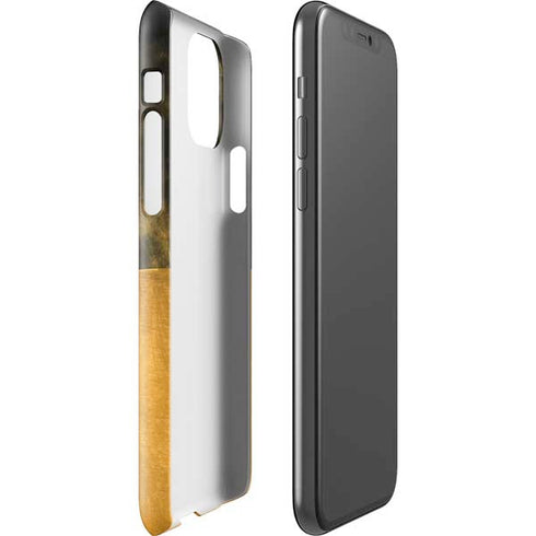 Black and Gold Split Marble iPhone 11 Pro Lite Case
