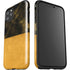 Black and Gold Split Marble iPhone 11 Pro Max Impact Case