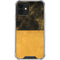 Black and Gold Split Marble iPhone 12 Clear Case