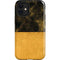 Black and Gold Split Marble iPhone 12 Mini Impact Case