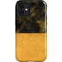 Black and Gold Split Marble iPhone 12 Mini Impact Case