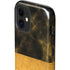 Black and Gold Split Marble iPhone 12 Mini Impact Case