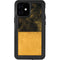 Black and Gold Split Marble iPhone 12 Mini Waterproof Case