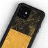 Black and Gold Split Marble iPhone 12 Mini Waterproof Case
