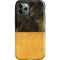 Black and Gold Split Marble iPhone 12 Pro Impact Case