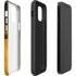 Black and Gold Split Marble iPhone 12 Pro Impact Case
