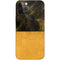 Black and Gold Split Marble iPhone 12 Pro Skin