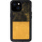 Black and Gold Split Marble iPhone 13 Mini Waterproof Case