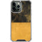Black and Gold Split Marble iPhone 14 Pro Max Clear Case