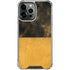 Black and Gold Split Marble iPhone 14 Pro Max Clear Case