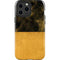 Black and Gold Split Marble iPhone 15 Pro Max Impact Case