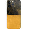 Black and Gold Split Marble iPhone 14 Pro Skin