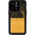 Black and Gold Split Marble iPhone 14 Pro Waterproof Case